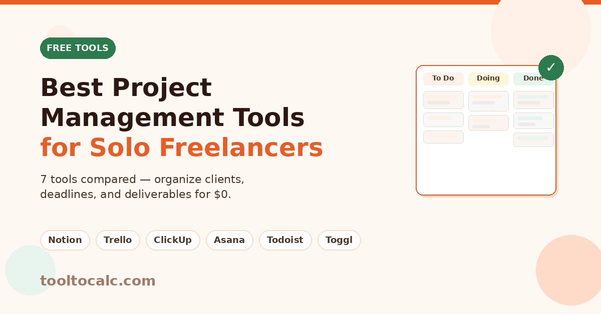 Best Project Management Tools for Freelancers